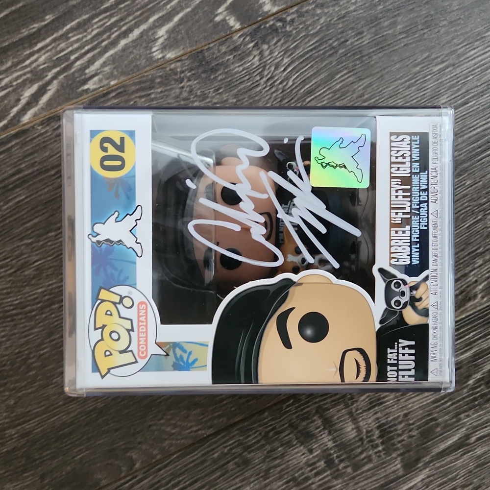 SIGNED Gabriel "FLUFFY" Iglesias Funko Pop #2 Comedian vinyl figure - Hard Case